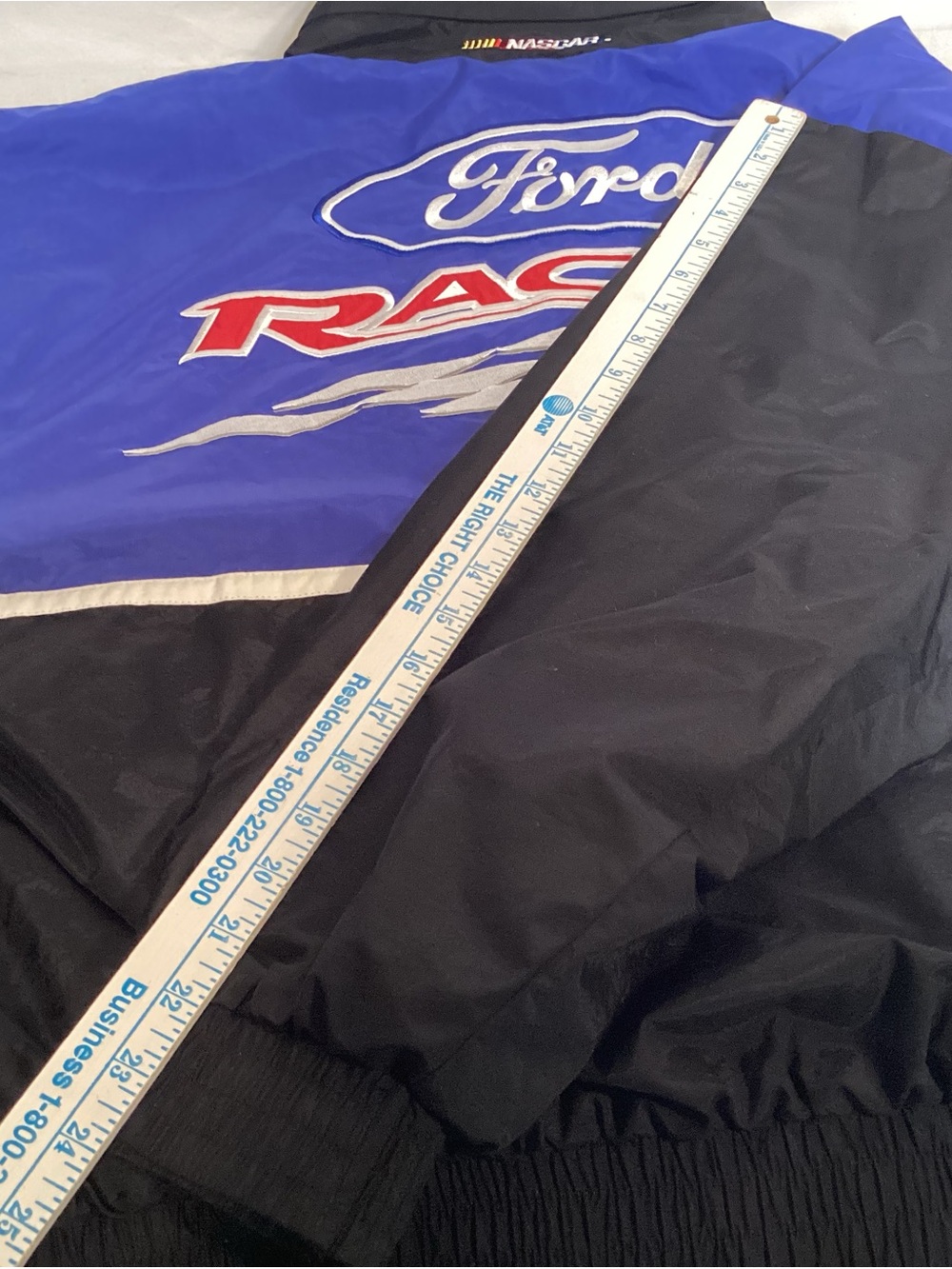 Racing Champions Ford Racing NASCAR  Blue and Black Bomber Jacket Size XL - Picture 14 of 14